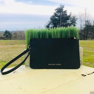 Michael Kors Black Wristlet